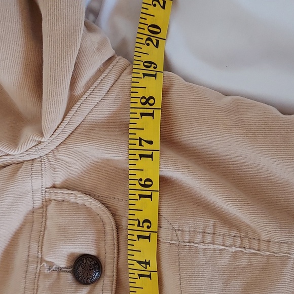 For Joseph Fortune Women's Jacket Corduroy Sherpa Cream Y2K Trucker  M - Picture 8 of 15
